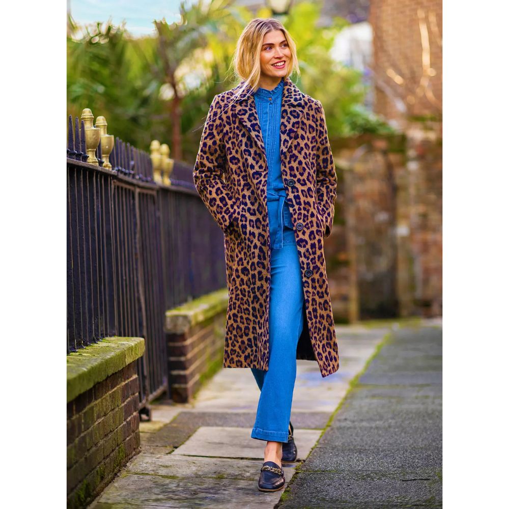Brakeburn Twilight Leopard Print Coat