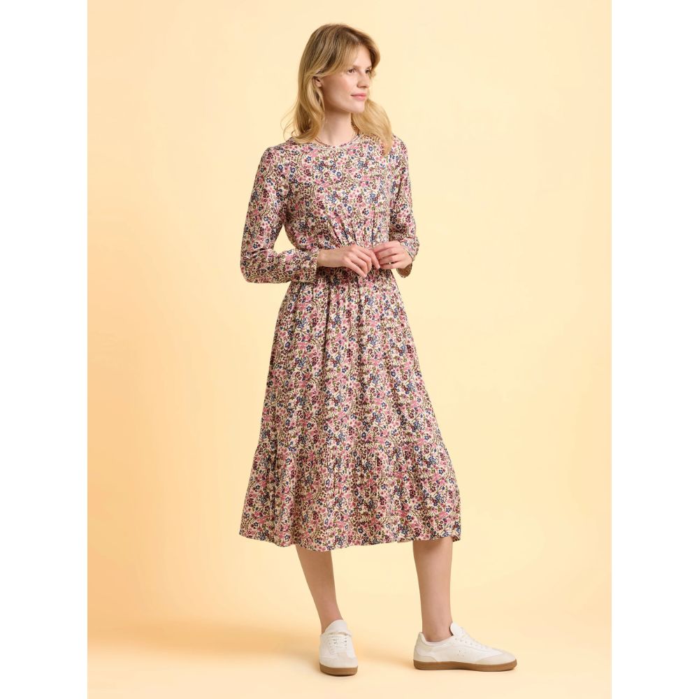 Brakeburn Abloom Floral Dress - Cream