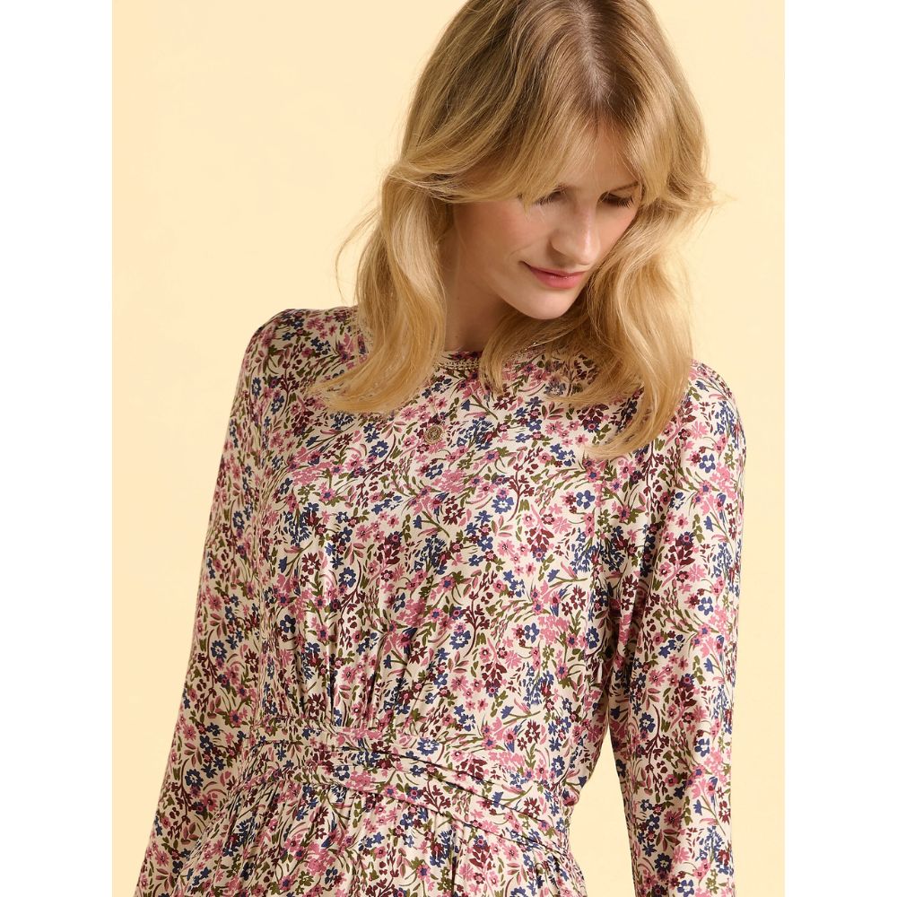 Brakeburn Abloom Floral Dress - Cream