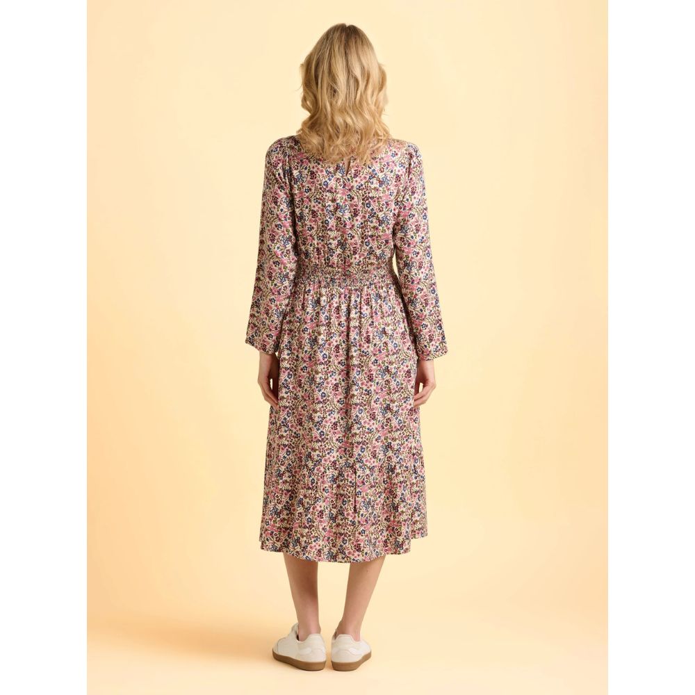 Brakeburn Abloom Floral Dress - Cream