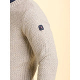 Brakeburn Alderley Wool Blend Crew Neck Jumper - Grey