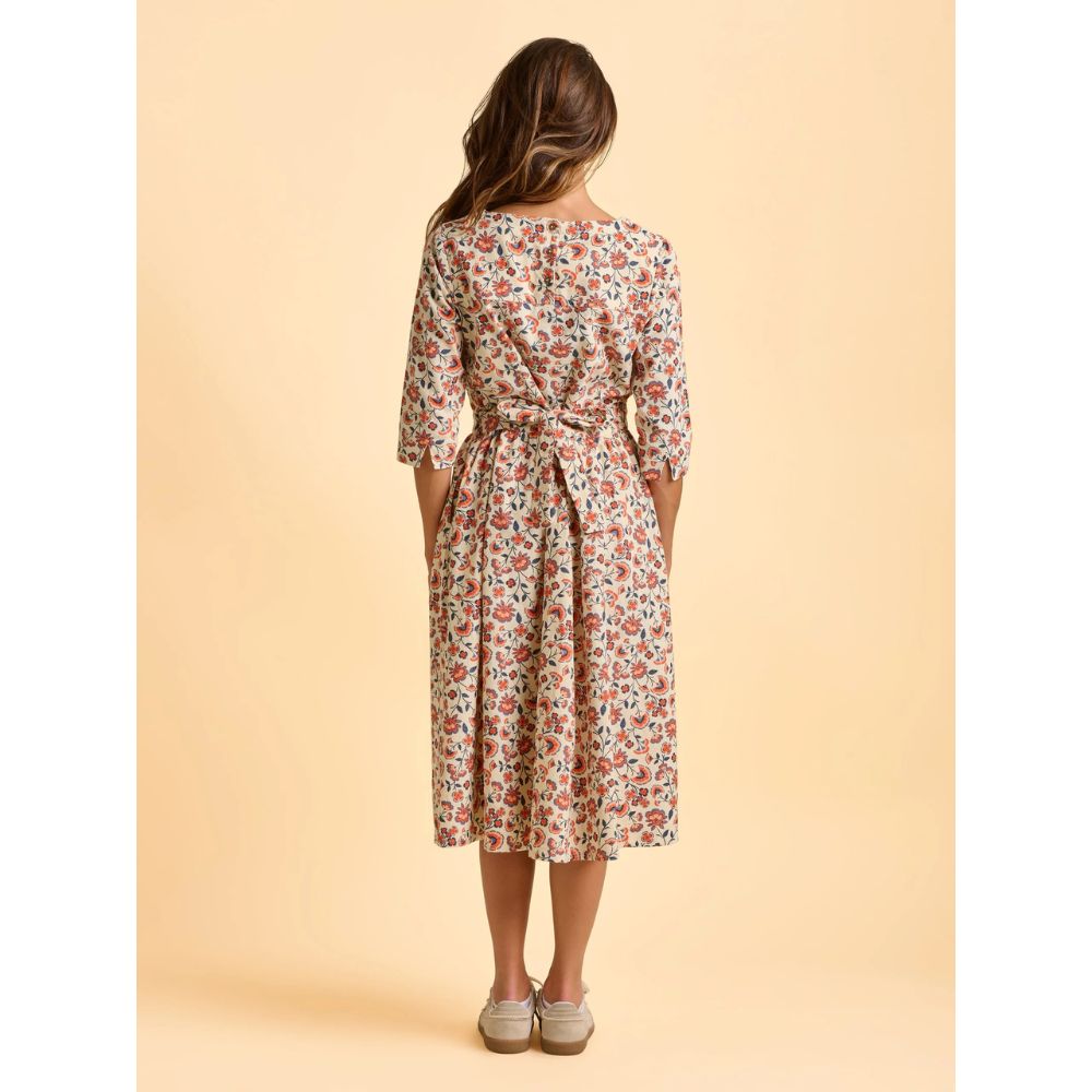 Brakeburn Beech Floral Dress - Cream