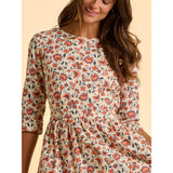 Brakeburn Beech Floral Dress - Cream