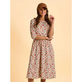 Brakeburn Beech Floral Dress - Cream