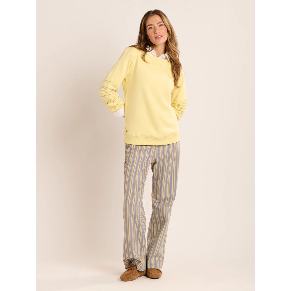 Brakeburn Char Crew Neck Sweatshirt - Yellow