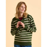 Brakeburn Charmouth Quarter Zip Sweatshirt - Green