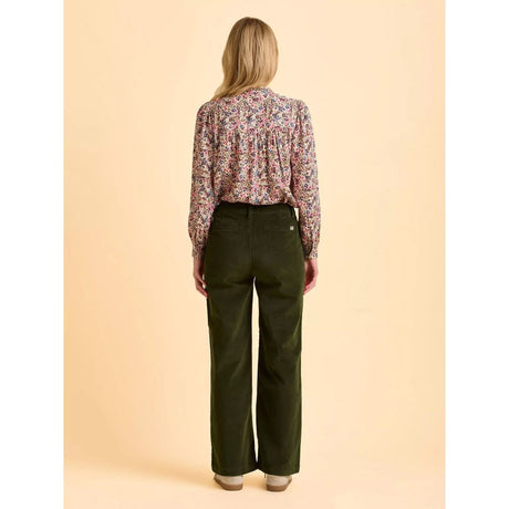 Brakeburn Jora Velvet Trousers - Green
