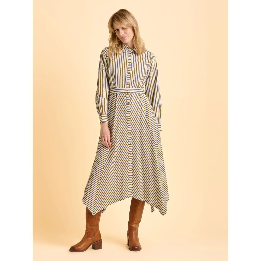 Brakeburn Striped Forrest Dress - Green