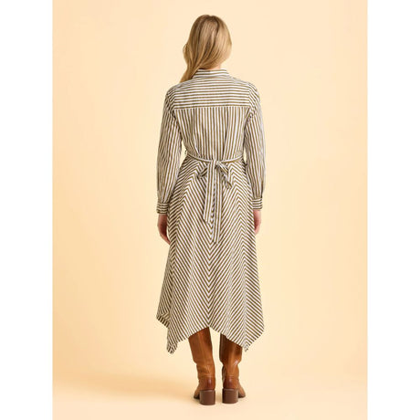 Brakeburn Striped Forrest Dress - Green