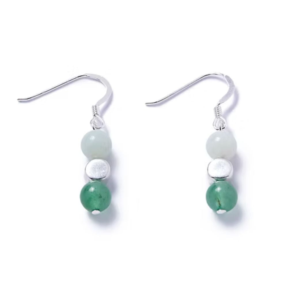 Carrie Elspeth Amazonite & Aventurine Medley Gemstone Earrings