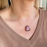 Carrie Elspeth Amethyst Glass Pendant Necklace