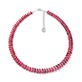 Carrie Elspeth Eclipse Necklace - Raspberry