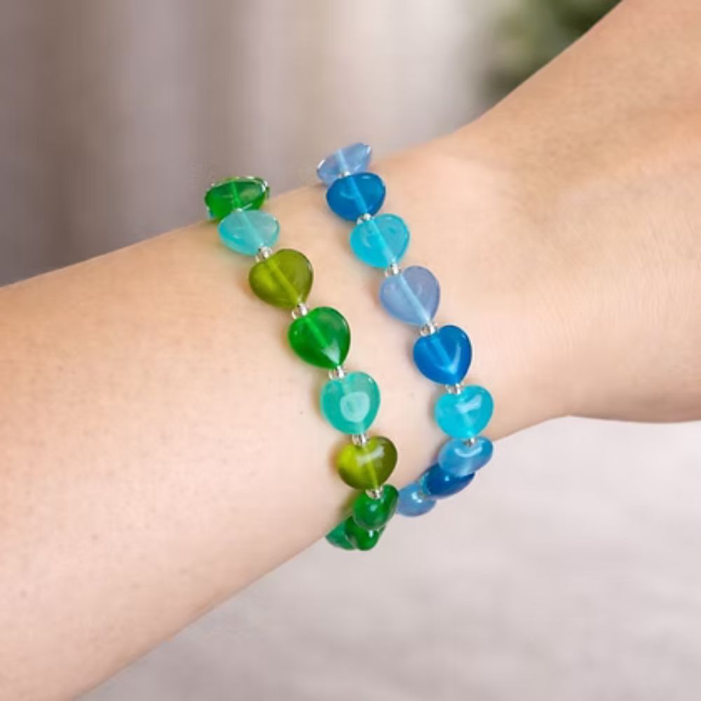 Carrie Elspeth Hearts Bracelet - Forest