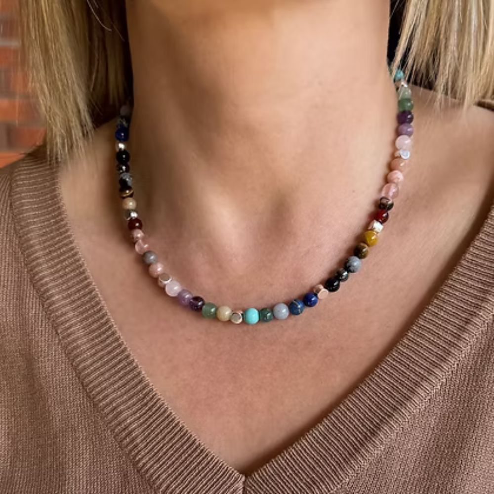 Carrie Elspeth Medley Gemstone Necklace - Full
