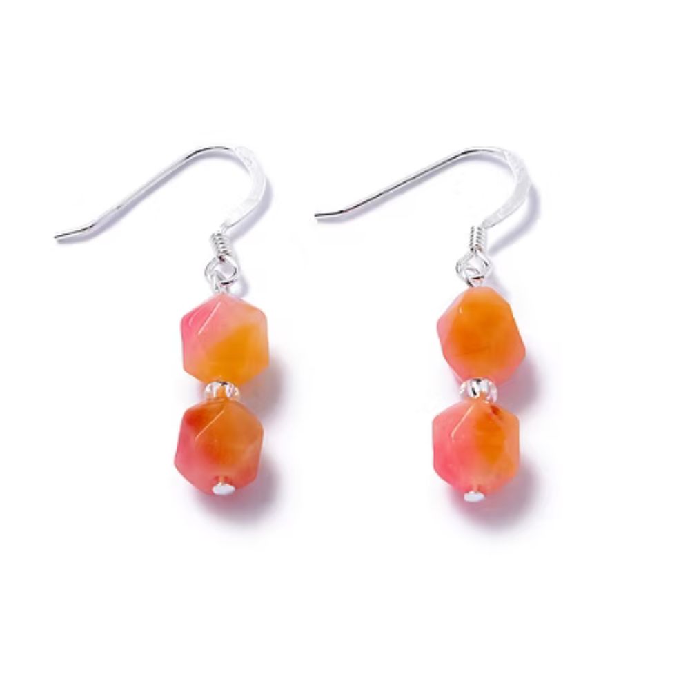 Carrie Elspeth Sunset Jade Earrings