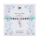 Carrie Elspeth Wild & Free Seahorse Charm Beaded Bracelet