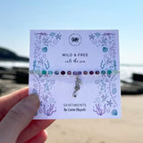 Carrie Elspeth Wild & Free Seahorse Charm Beaded Bracelet