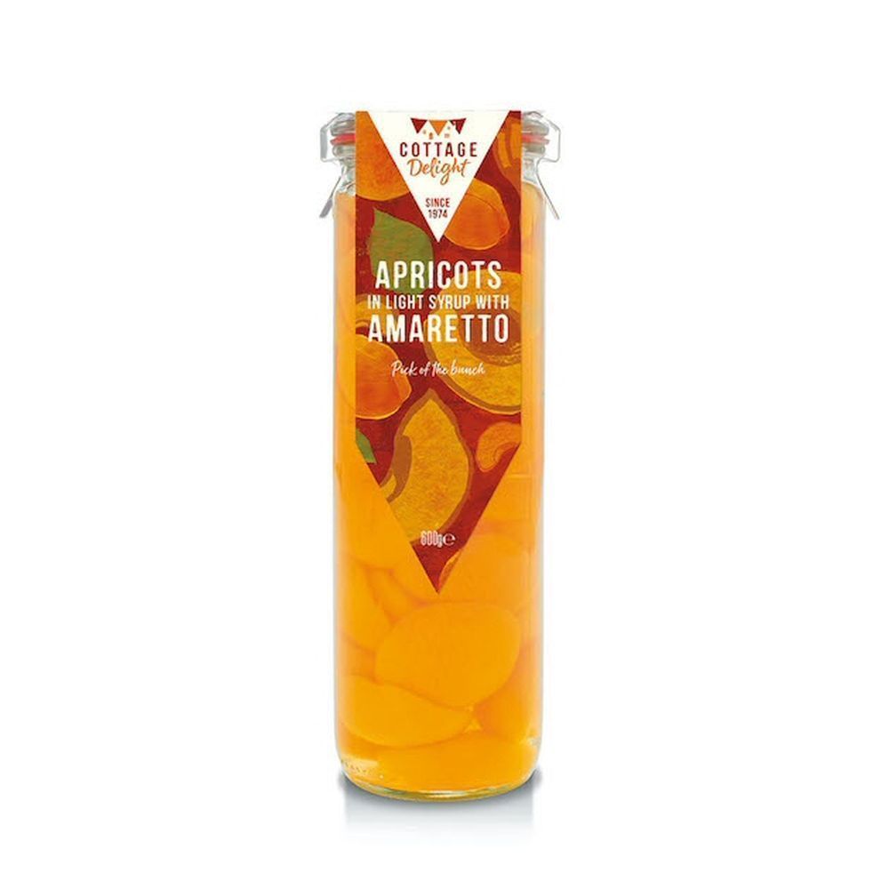 Cottage Delight 600g Apricots in Light Syrup with Amaretto