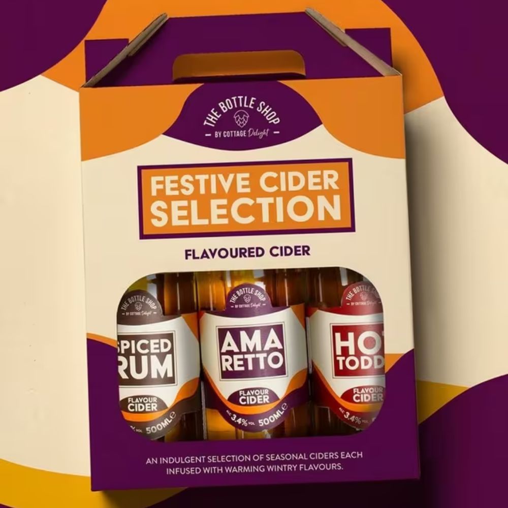 Cottage Delight 500ml Festive Cider Selection Gift Set