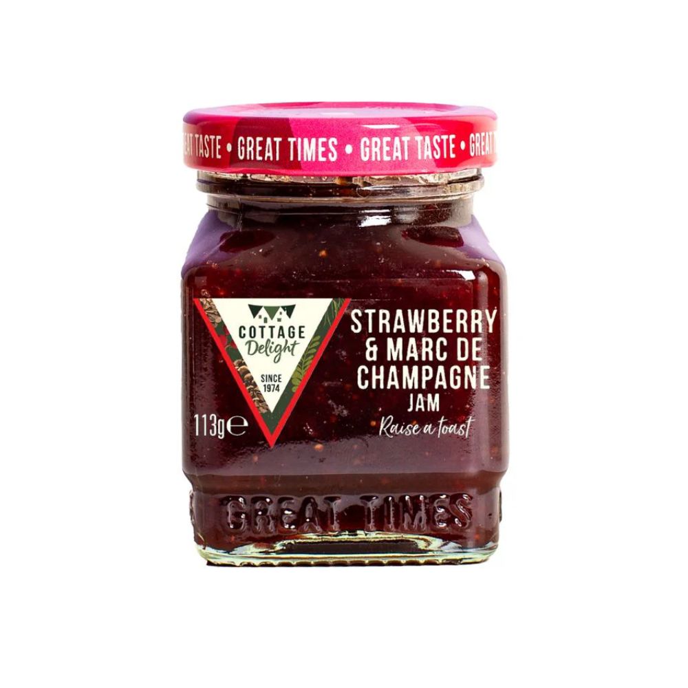 Cottage Delight 113g Strawberry & Marc De Champagne Jam