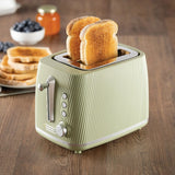 Daewoo Cascade 2 Slice Toaster - Sage Green