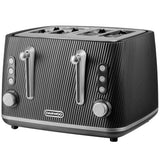 Daewoo Cascade 4 Slice Toaster - Black