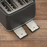 Daewoo Cascade 4 Slice Toaster - Black