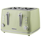Daewoo Cascade 4 Slice Toaster - Sage Green