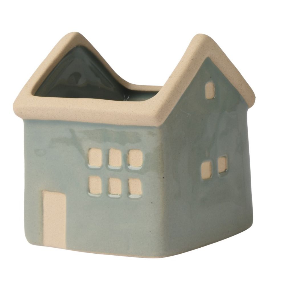 Decoris 10.6cm Stoneware Matte House (Choice of 3)