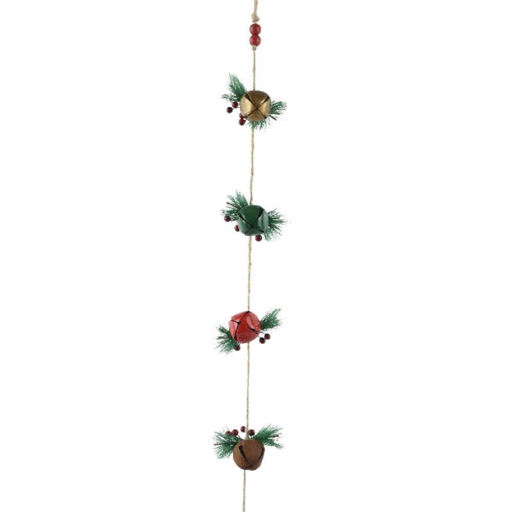 Decoris 12cm Festive Jingle Bell Garland Decoration