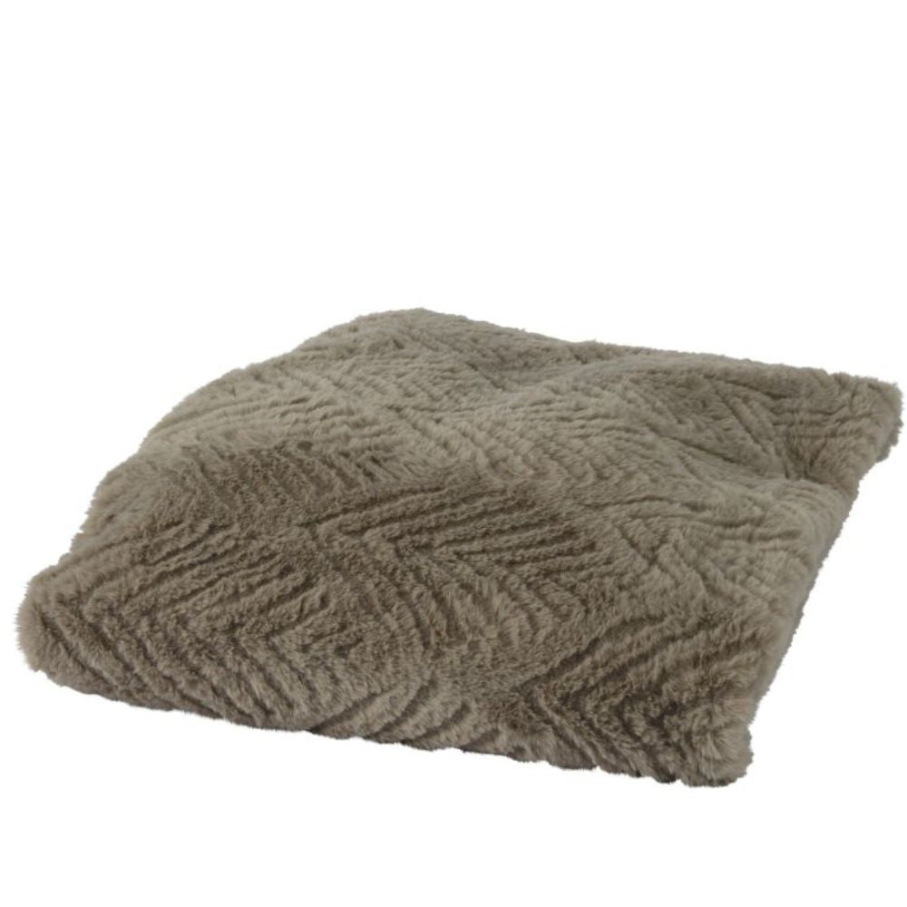 Decoris 130cm x 170cm Taupe Faux Fur Throw