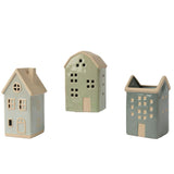 Decoris 17.6cm Stoneware Matte House (Choice of 3)