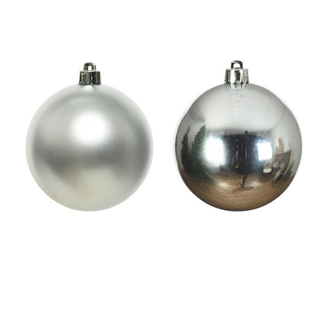 Decoris 2.5cm Silver Mini Glass Baubles (Set of 24)