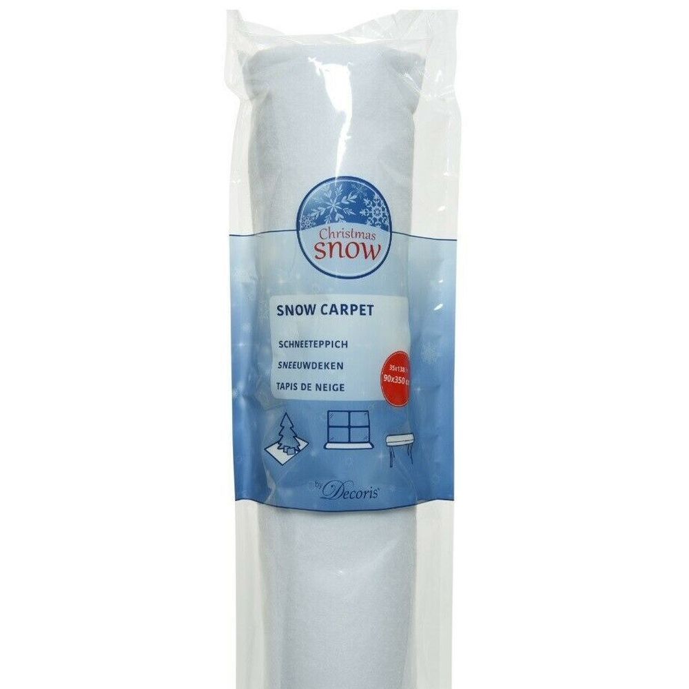 Decoris 3.5m White Decorative Snow Carpet