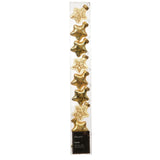 Decoris 3cm Gold Assorted Star Baubles (Pack Of 9)