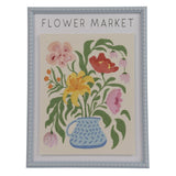 Decoris 40cm Fruit/Flower Market Wall Art in MDF Dot Frame (Choice of two)