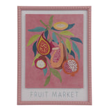 Decoris 40cm Fruit/Flower Market Wall Art in MDF Dot Frame (Choice of two)