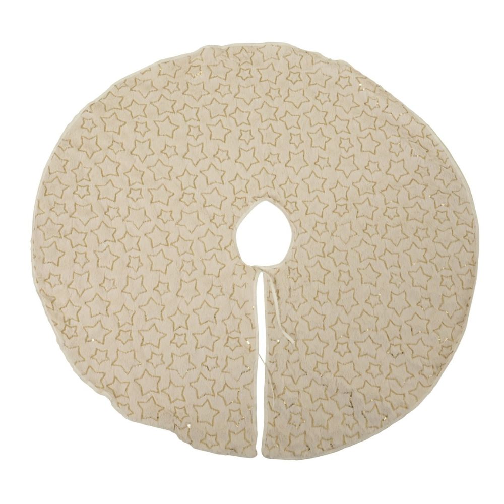 Decoris 90cm Polyester Sequin Christmas Tree Skirt (Choice of 2)