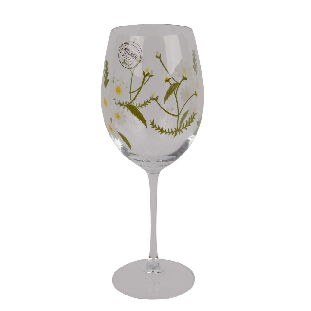 Decoris Daisy Wine Glass