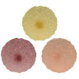 Decoris Dolomite Glossy Flower Breakfast Plate (Choice of 3 )