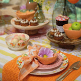 Decoris Dolomite Glossy Flower Breakfast Plate (Choice of 3 )
