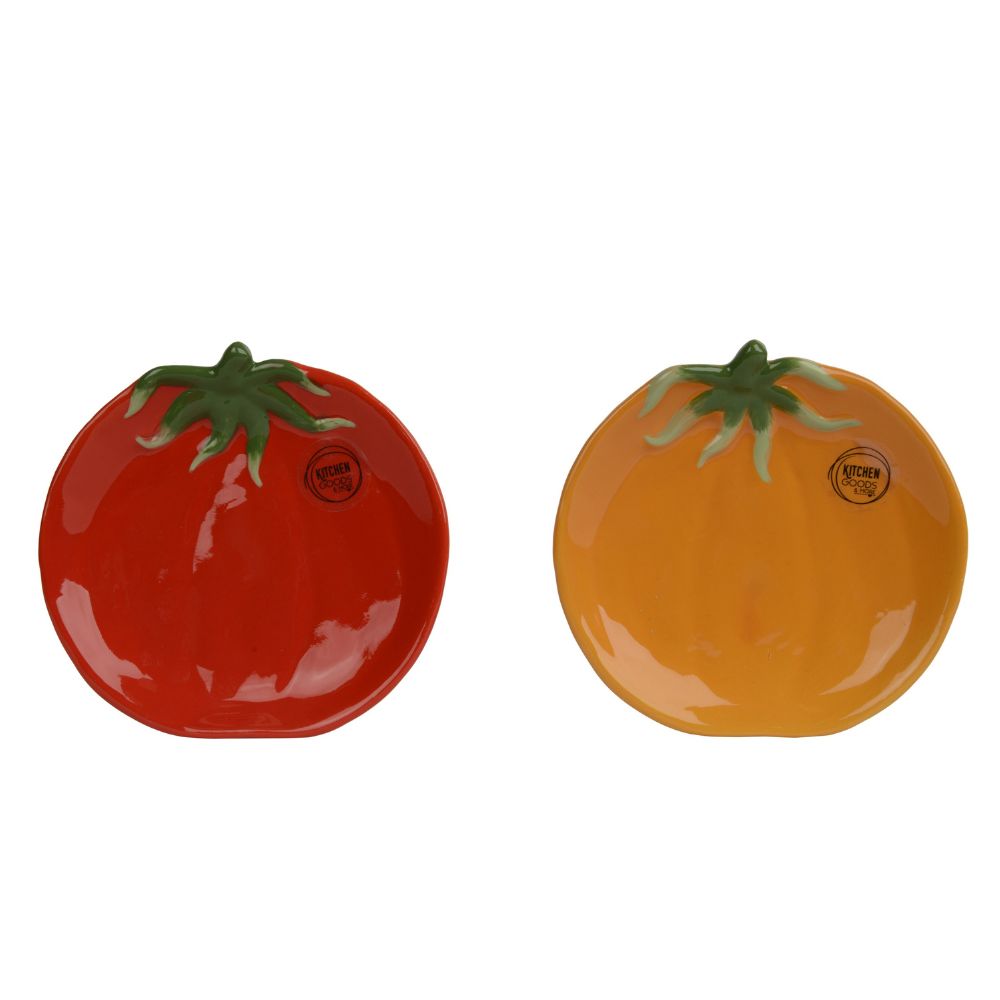 Decoris Dolomite Tomato Plate (Choice of 2)