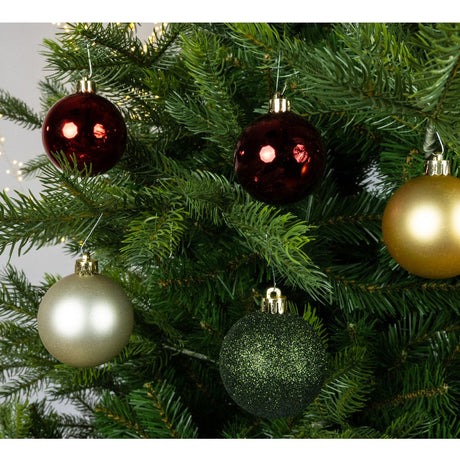 Decoris Pack of 30 Assorted Shatterproof Baubles