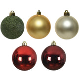 Decoris Pack of 30 Assorted Shatterproof Baubles
