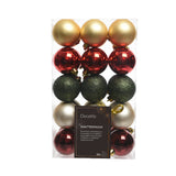 Decoris Pack of 30 Assorted Shatterproof Baubles