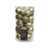 Decoris Pack of 30 Pearl Assorted Shatterproof Baubles