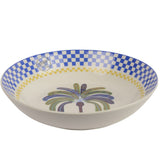 Decoris Porcelain Round Decal Palm Tree Bowl