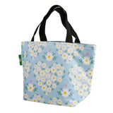 Eco Chic Lightweight Foldable Lunch Bag Daisy Hearts - Blue