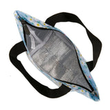 Eco Chic Lightweight Foldable Lunch Bag Daisy Hearts - Blue