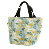 Eco Chic Lightweight Foldable Lunch Bag Mixed Flowers - Blue